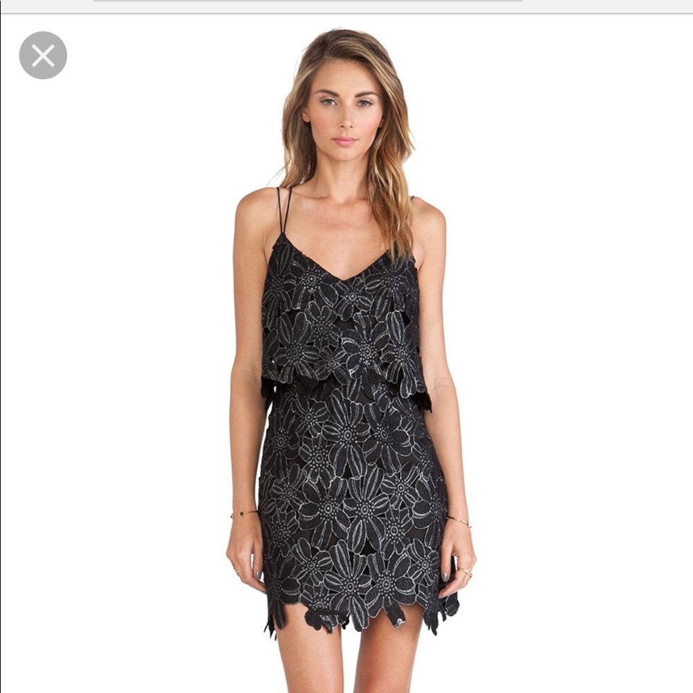 Saylor Black lace dress
